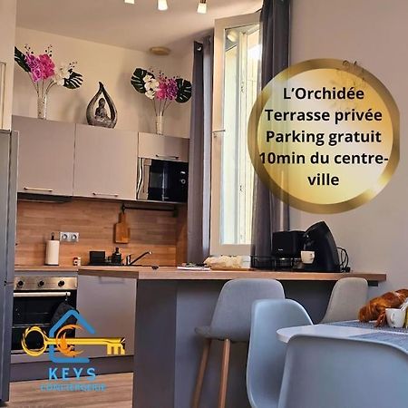 L'Orchidee, Proche De La Gare Avec Clim Et Terrasse Apartman Narbonne Kültér fotó