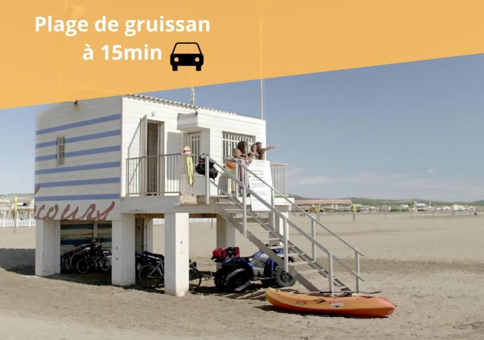 L'Orchidee, Proche De La Gare Avec Clim Et Terrasse Apartman Narbonne Kültér fotó