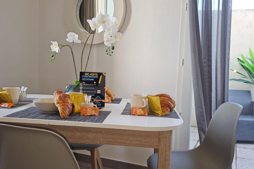 L'Orchidee, Proche De La Gare Avec Clim Et Terrasse Apartman Narbonne Kültér fotó