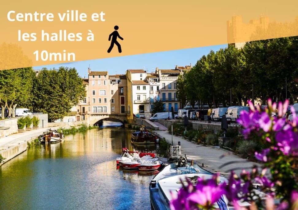 L'Orchidee, Proche De La Gare Avec Clim Et Terrasse Apartman Narbonne Kültér fotó